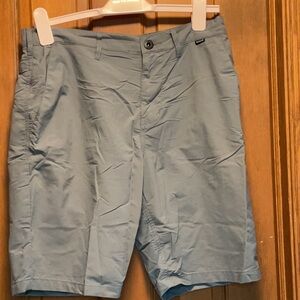 Hurley Grey Flat Front Shorts Lightweight Casual Wear